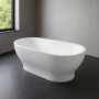 Vasca Da Bagno Freestanding Ovale Acrilico Bianco Lucido 170 x 80 x 61 cm