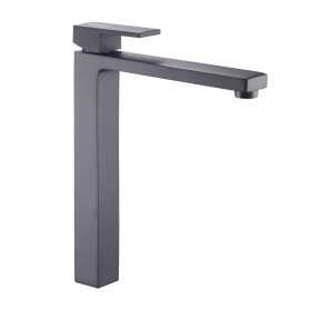 Ogomondo Miscelatore Rubinetto Lavabo Appoggio Purple Bocca Alta Nero Black