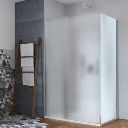 Lato Fisso Per Porta Doccia Battente Anta Modulare Cristallo Temprato 6mm Cromo Lucido