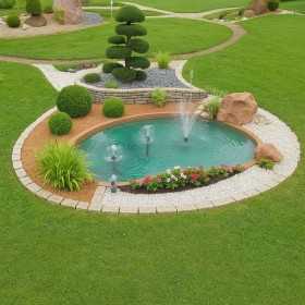 Laghetto in Vetroresina modello Maldive Interrare dimensioni cm 350x225x60 Litri 2400