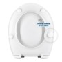Sedile Termoplastico Bianco Lucido Per Serie Dark Con Chiusura Rallentata