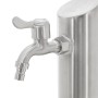 Fontana da Giardino a Colonna esterno TIGLIO Acciaio Inox Spazzolato H 95 cm