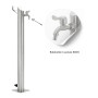 Fontana da Giardino a Colonna esterno TIGLIO Acciaio Inox Spazzolato H 95 cm