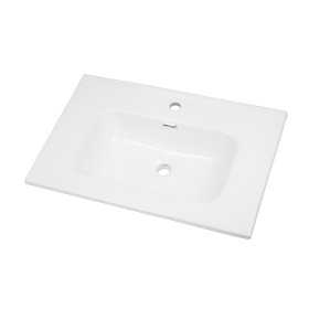 Lavabo ad Incasso in Ceramica Bianco Lucido per Mobili Bagno
