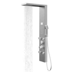 Colonna Doccia Chester Spazzolata Acciaio 4 Funzioni Display Temperatura 