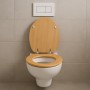 Ogomondo Sedile Copri Water Universale Bamboo MDF Legno Pesante Acero Chiaro