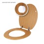 Ogomondo Sedile Copri Water Universale Bamboo MDF Legno Pesante Acero Chiaro