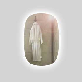 Specchio 5 mm Rettangolare Stondato Retroilluminato Interruttore Touch