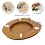 Ogomondo Sedile Copri Water Universale Bamboo MDF Legno Pesante Acero Scuro