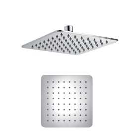 Soffione Doccia Quadrato Acciaio Inox 4 Mm Spessore Effetto Pioggia Varie Misure Bagno