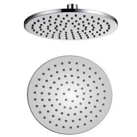 Soffione Doccia Tondo Ottone Cromato 8 Mm Spessore Effetto Pioggia Varie Misure Bagno