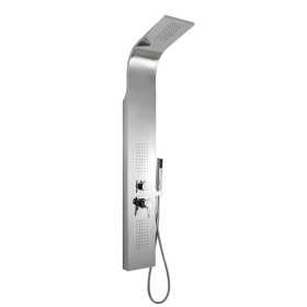 Colonna Doccia 001B Cromo Lucida Con 3 Funzioni In Acciaio Inox Idromassaggio