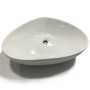 Ogomondo Lavabo Da Appoggio Triangolare in Ceramica Bianco Lucido