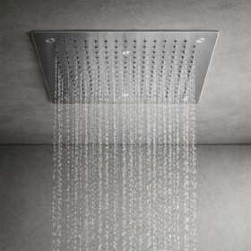 Soffione Doccia A Soffitto In Acciaio Inox Quadrato 300X300 Mm Spessore 2Mm