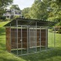 2 Box per Cani Copertura e Retro in Legno Zincatura a Caldo Ciascuno da 200x200xh180 Cm