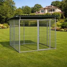 Box per Cani da Esterno Coperto con Zincatura Elettrolitica da 200x200x Altezza 180 Cm