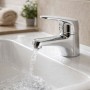 Miscelatore Rubinetto Europa per Lavabo in Ottone Colore Cromato con Piletta