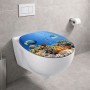 Sedile Wc Copri Water Universale Frizionato Bianco in MDF Chiusura Rallentata