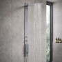Colonna Doccia 011 Ad Incasso Acciaio Inox Lucida 3 Funzioni 2 Bocchette Idro Lombari P50xL12xH140