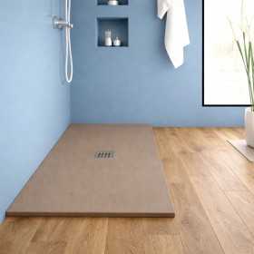 Piatto Doccia In Mineral Marmo Sabbia Effetto Cemento Antiscivolo