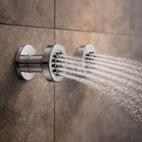 Bocchetta Idro Tonda In Ottone Cromato Per Un Massaggio Rilassante Ugelli Autopulenti