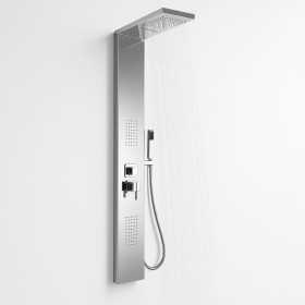 Colonna Doccia 002 4 Funzioni Acciaio Inox Getto A Cascata 2 Bocchette Idro Lombari L20xP44xH170