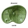 Laghetto Trionix per Tartarughe Verde Litri 80 Dimensioni 108x77xh28