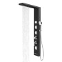 Colonna Pannello Doccia Shine-1 Black 4 Funzioni Luce Display Temperatura Nero