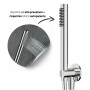 Set Per Doccia Soffione Tondo In Acciaio Inox 250 Millimetri