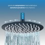 Set Per Doccia Soffione Tondo In Acciaio Inox 250 Millimetri