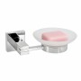 Porta Sapone In Ottone Cromato Lucido Per Bagno Linea Calendula Piattino Vetro