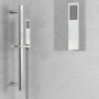 Asta Saliscendi Doccia 003 Ottone Cromato Rettangolare Doccetta Relax P6,5xH80