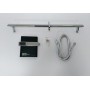 Asta Saliscendi Doccia 003 Ottone Cromato Rettangolare Doccetta Relax P6,5xH80