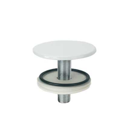 Tappo Copri Foro Per Bidet Lavabo Lavello Ottone Bianco