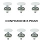Tappo Copri Foro Per Bidet Lavabo Lavello Ottone Bianco
