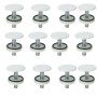 Tappo Copri Foro Per Bidet Lavabo Lavello Ottone Bianco