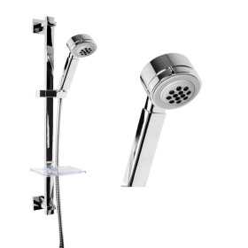 Asta Doccia Saliscendi 007 Completo Doccetta 4 Funzioni Anticalcare Multigetto H 80 CM