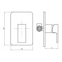 Miscelatore Rubinetto Bidet Cromato + Miscelatore Rubinetto Lavabo Cromato + Miscelatore Doccia Ad Incasso Da Parete 