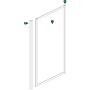 Ogomondo Box Cabina Doccia Corner 3 Lati Trasparente 80x80x80 + Piatto Doccia Acrilico