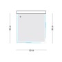 Ogomondo Box Cabina Doccia Corner 3 Lati Trasparente 80x80x80 + Piatto Doccia Acrilico