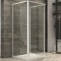 Ogomondo Box Cabina Doccia Corner 3 Lati Cristallo Temprato Trasparente 70x90x70 + Piatto Doccia Acrilico