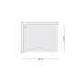 Ogomondo Cabina Doccia Book 2 Lati Trasparente 100x80 + Piatto Doccia Acrilico 