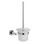Set Accessori da Bagno 5 Pezzi Cromo Vetro Satinato