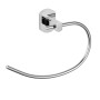 Set Accessori da Bagno 5 Pezzi Cromo Vetro Satinato