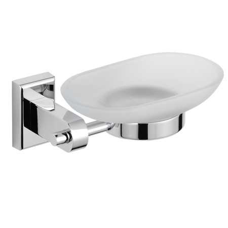 Porta Sapone Saponetta a Parete da Bagno Iris Ottone Cromato Accessori Alta Qualità