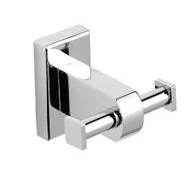 Appendiabiti a Muro da Parete in Ottone Iris Cromato Accessori Bagno