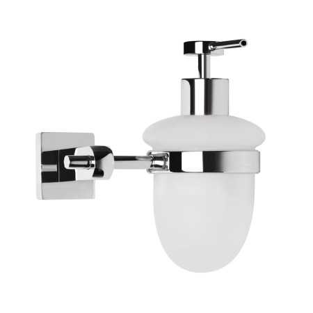 DISPENSER per Sapone da Bagno a Parete Iris Ottone Cromato Accessori Alta Qualità