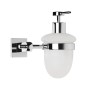 DISPENSER per Sapone da Bagno a Parete Iris Ottone Cromato Accessori Alta Qualità