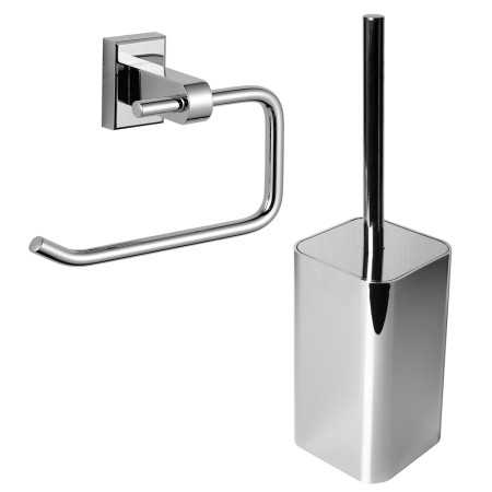 Set 2 Pezzi Accessori da Bagno Iris 003 Ottone Cromato