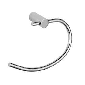 Anello Porta Salviette Asciugamani Magnolia Salvaspazio Ottone Cromato Accessori Bagno